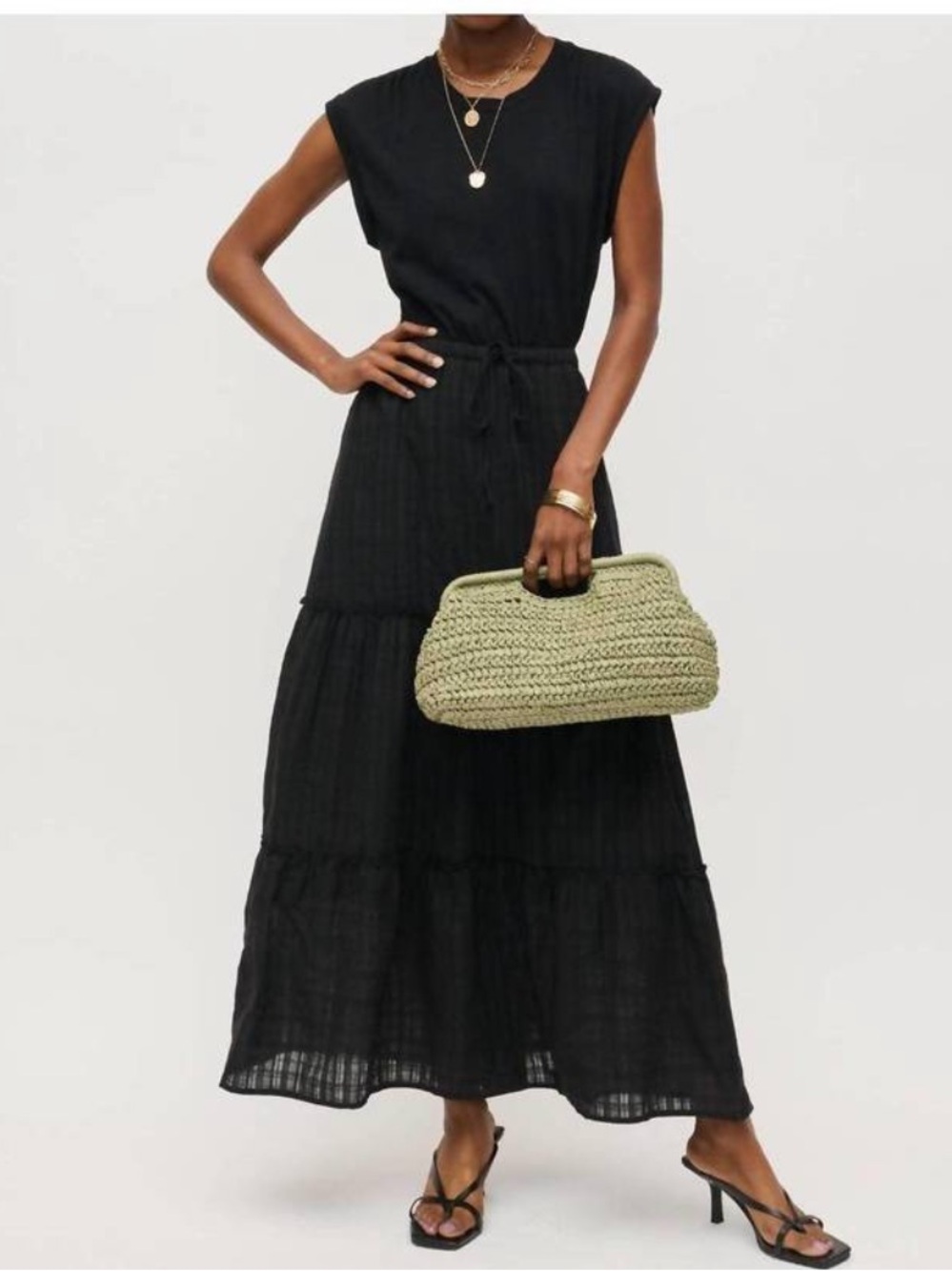 NWOT Urban Expressions Olive Green Crochet Cutout Handle Clutch - Picture 11 of 13
